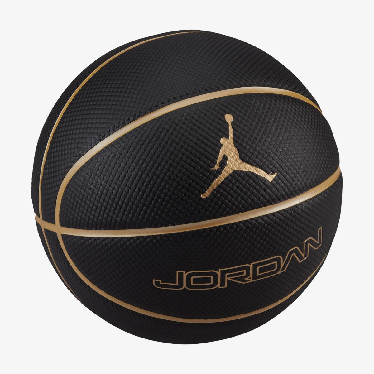 Мяч баскетбольный JORDAN LEGACY 8P BLACK/METALLIC GOLD/METALLIC GOLD 07