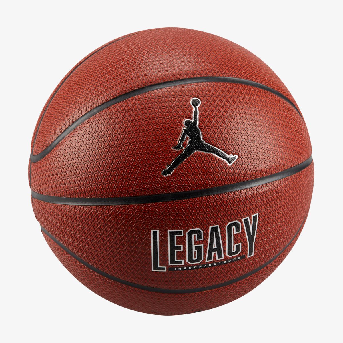 М'яч баскетбольний JORDAN LEGACY 2.0 8P DEFLATED AMBER/BLACK/METALLIC SILVER/BLACK 06