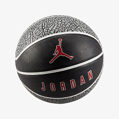 Мяч баскетбольный JORDAN PLAYGROUND 2.0 8P DEFLATED WOLF GREY/BLACK/WHITE/VARSITY RED 07